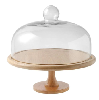 ที่วางเค้กมีขาพร้อมโดมแก้ว